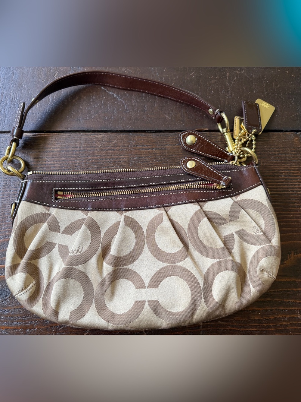 Coach Madison Op Art small hobo shoulder bag - Picture 6 of 7